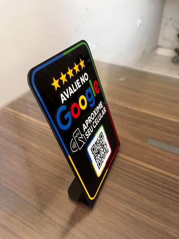 Placa nfc do google nos avalie