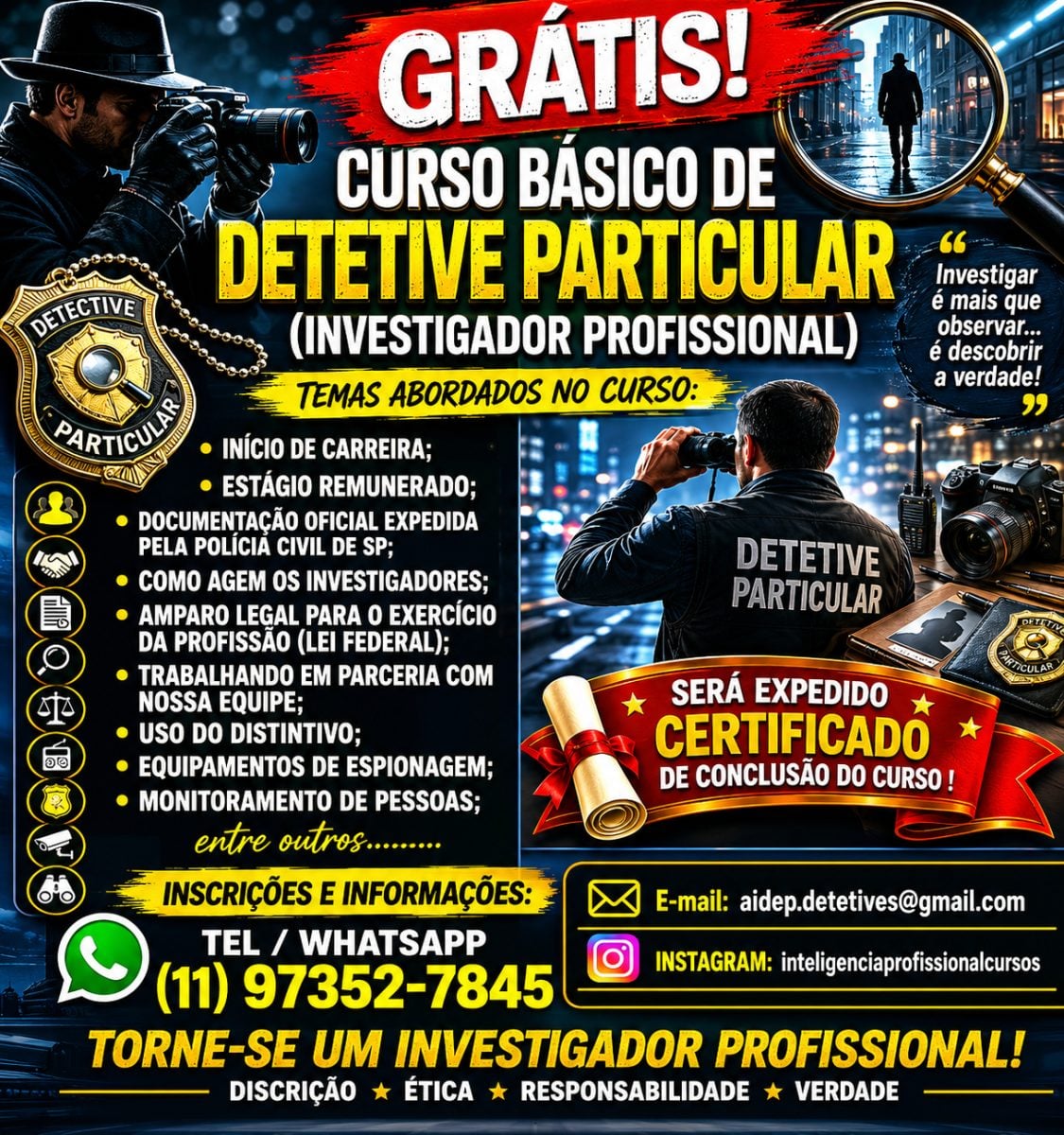 Grátis! Curso Básico De Investigador(a) Profissional — foto 2