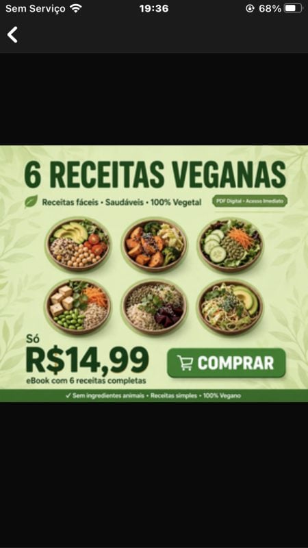 6 receitas veganas