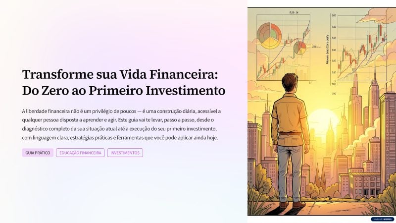 E-book que mostra como melhorar sua vida financeira