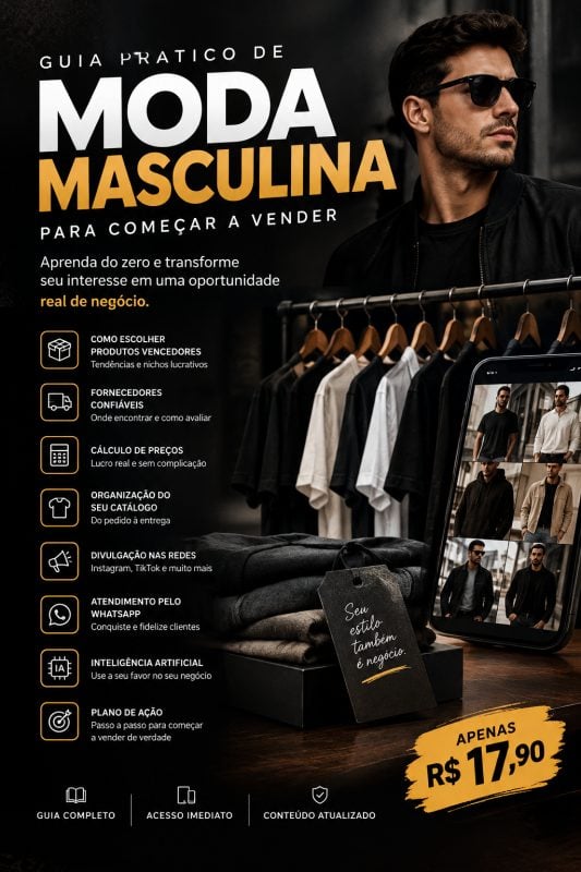Ebook Moda Masculina Guia para Vendedores