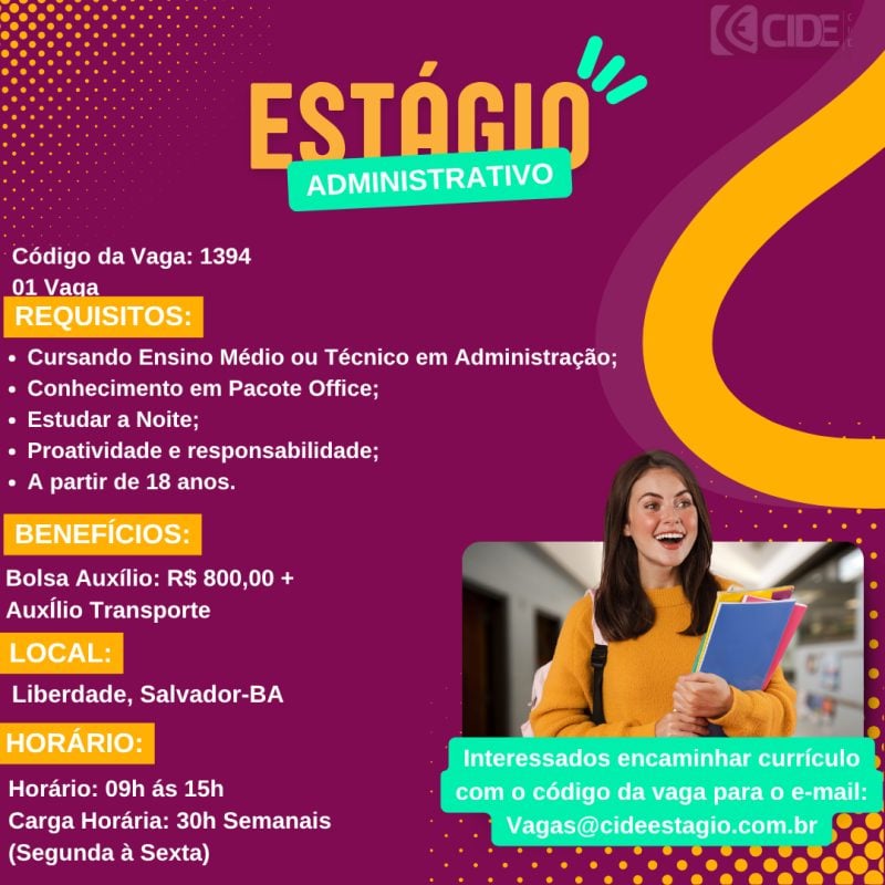 Vaga Estágio Em Administração