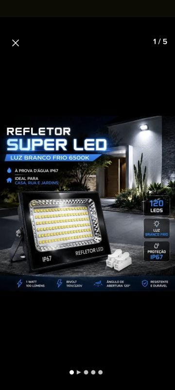 Refletor em Led