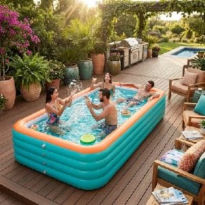 Linda Piscina Inflável Grande Portátil. — foto 10