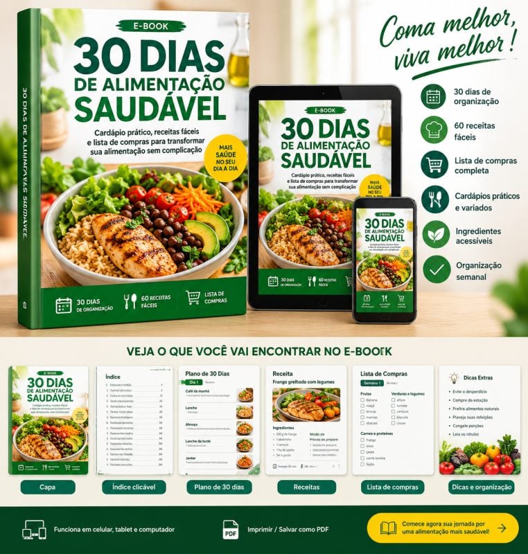 EBook 30 Dias de Alimentação Saudável