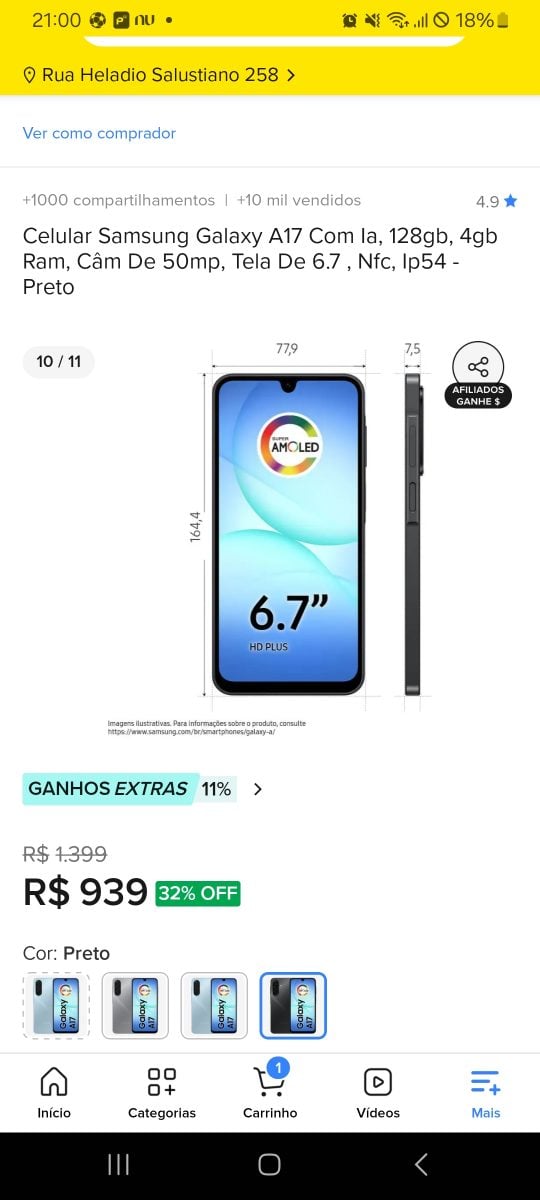 Celular Samsung Galaxy A17 — foto 2