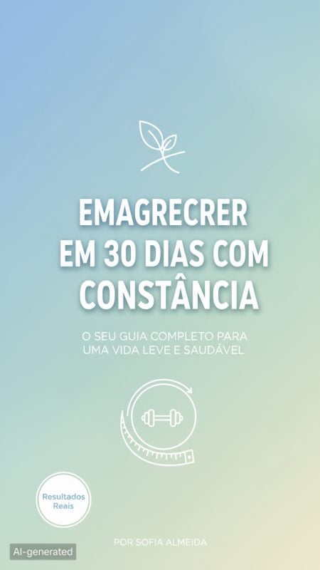 E-book Emagrecer em 30 Dias com Constância - Guia Digital PDF