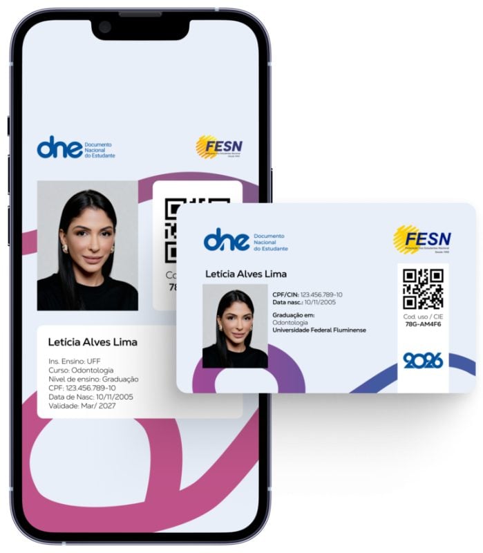 Carteira Nacional do Estudante Física e Digital