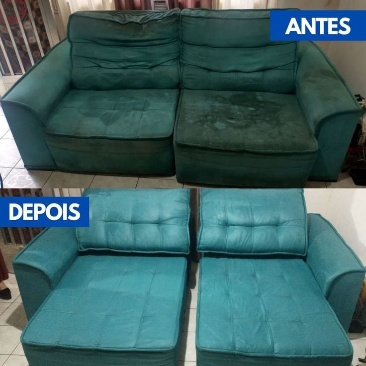 Limpeza de sofá