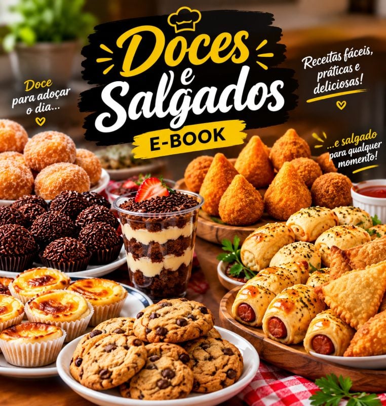 Receitas de Doces e Salgados Fáceis e Deliciosas