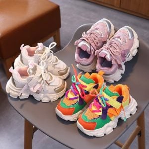 Tênis infantil Sapatos infantis casuais para meninos Moda tênis de corrida para meninas Le — foto 3