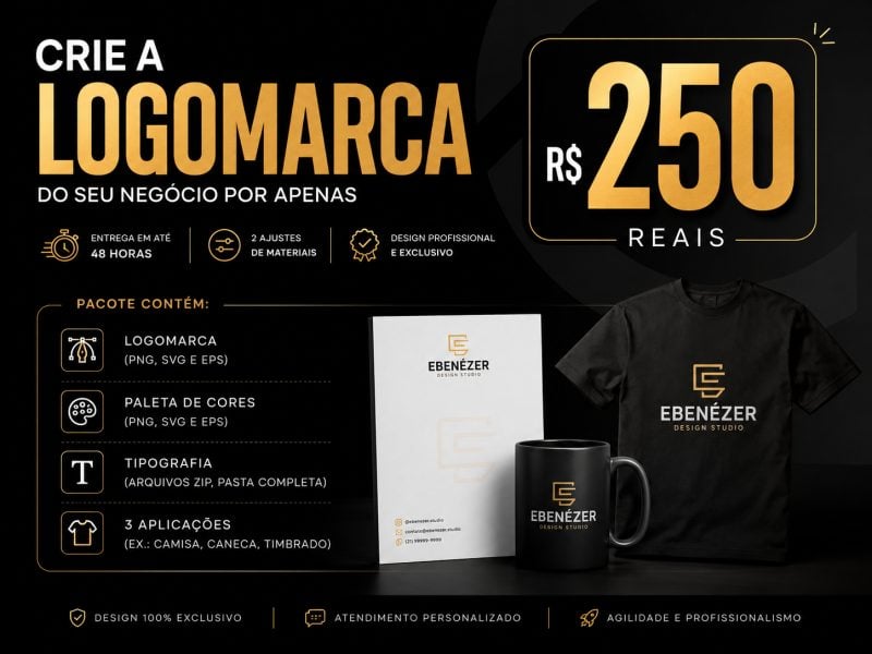 Sua logomarca por apenas 250 reais!
