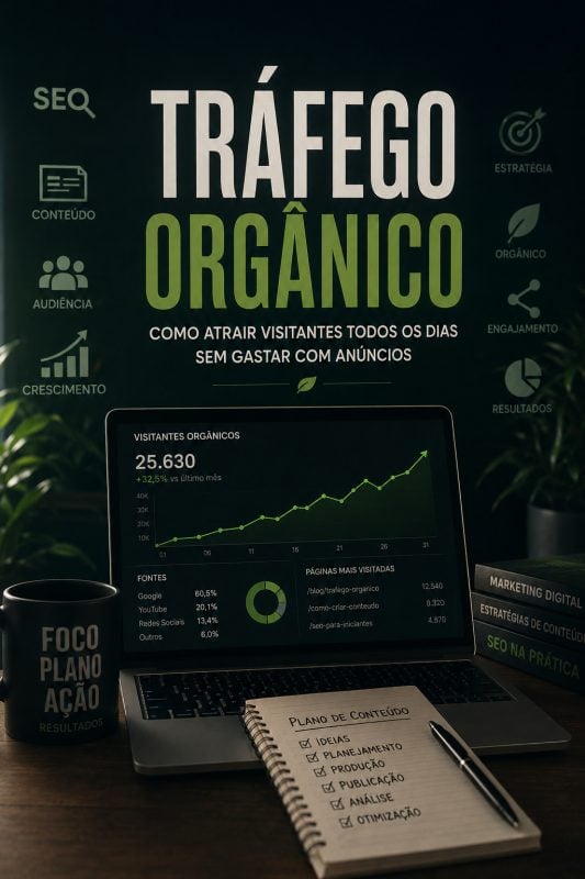 Ebook digital sobre trafego organico do zero