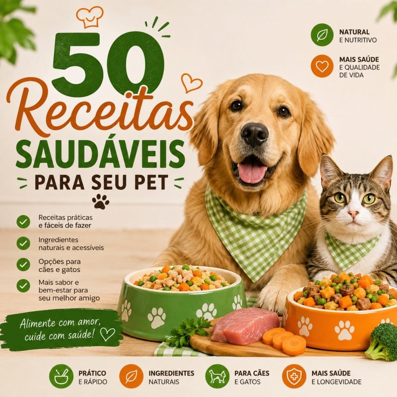 50 receita saudável para seu pet