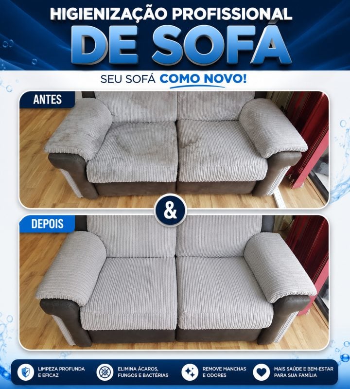 Limpeza de sofá