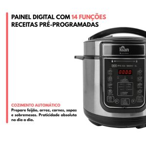 Panela de pressão elétrica 6 litros — foto 5