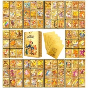 Kit Cartas Pokémon 55 Peças Gold Edition Cards Raros e Colecionáveis — foto 9
