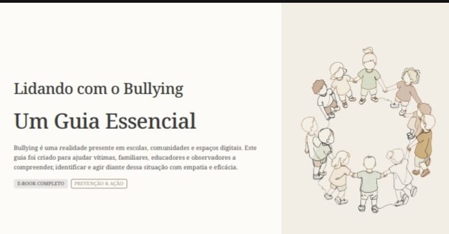 E-book infantil sobre como lidar com bulliyng