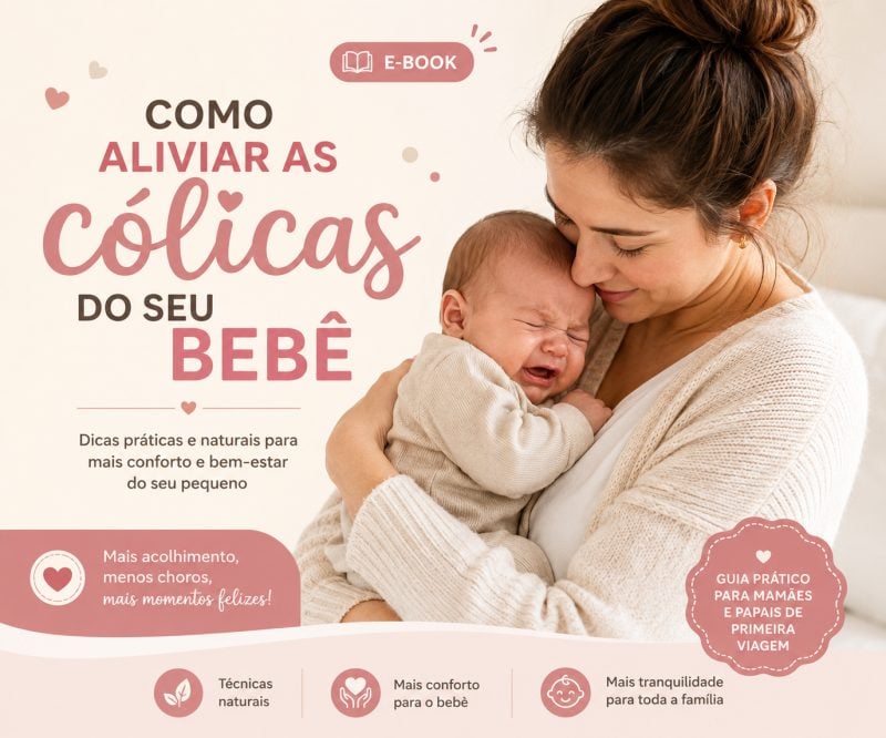 E-book como aliviar as cólicas do seu bebê