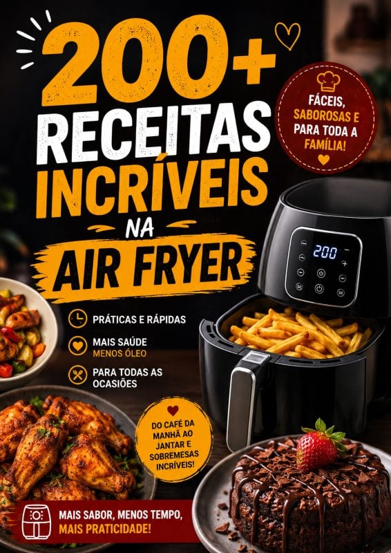 200+ Receitas Incríveis para Air Fryer Fáceis e Deliciosas