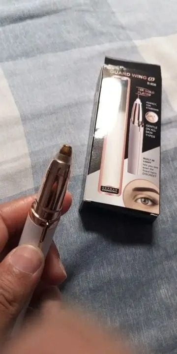 Caneta 3em1 Depilador Sobrancelha Elétrico Removedor Tira Pelos USB Recarregável — foto 2
