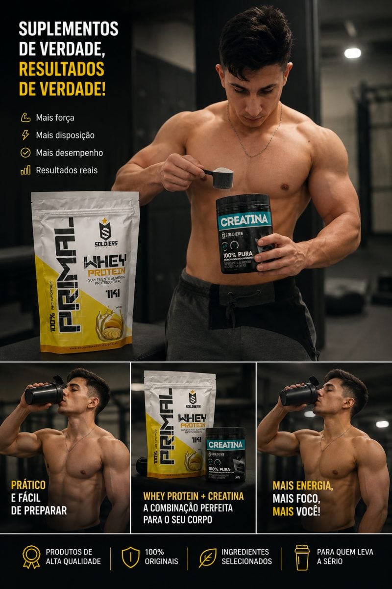 Kit whey+creatina soldeiers — foto 2