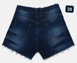Kit 6 shorts jeans cintura alta tamanho 38 serve 36 também — foto 3