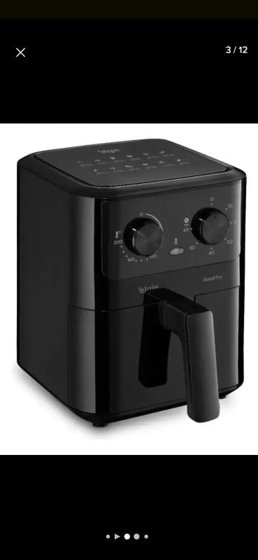 Fritadeira Elétrica Air Fryer Quad Fry 4,2 L,1400w Preto Elgin 127v