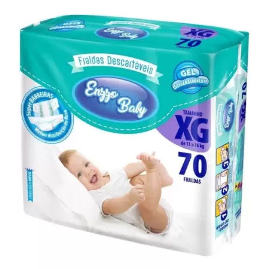 Fraldas descartáveis Enzo baby pacotão — foto 2
