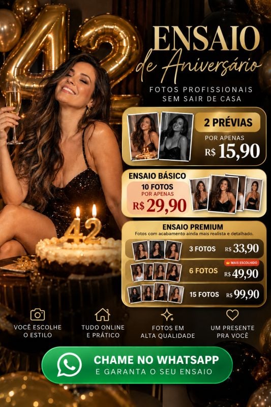 Ensaio Fotográfico com IA Personalizado