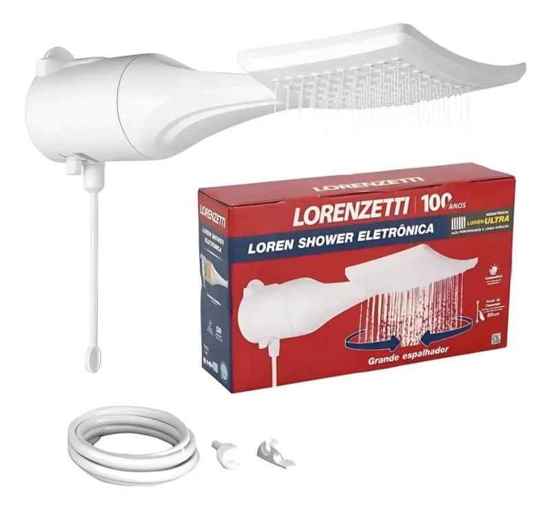 Chuveiro Loren Shower eletronico Ultra Branco