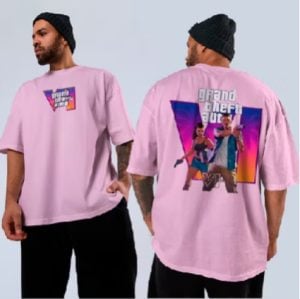 Camiseta Basica Ou Oversized GTA 6 Arte Exclusiva Lancamento Data Arte Game Do Ano Moda. — foto 5
