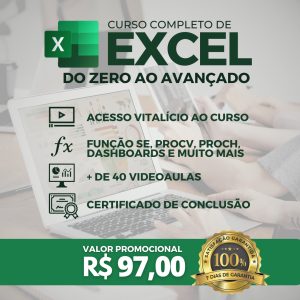 Curso de Excel: Trava quando o chefe pede planilha? PROCV, Dashboard e Macro em 40 aulas — foto 5