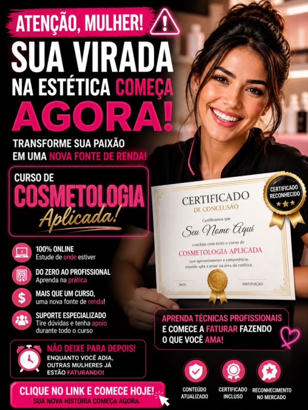 Curso EAD - Cosmetologia e Estética Aplicada