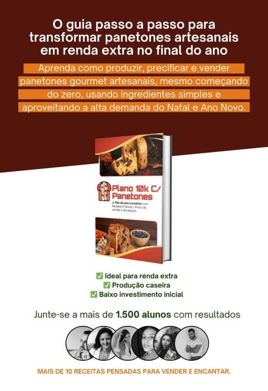 Ebook - Aprenda a Fazer Panetones Artesanais Com Sabores Irresistíveis