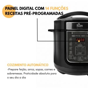 Panela de pressão elétrica 6 litros — foto 7