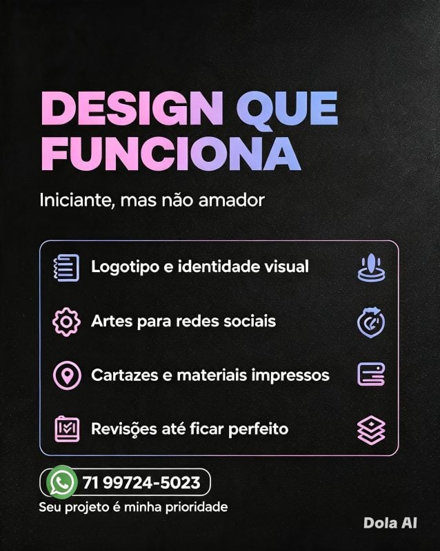 DESIGNER GRÁFICO Qualidade e Preço Justo