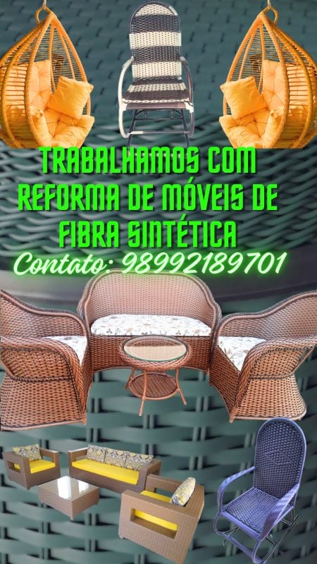 Reforma de móveis de fibra sintética em geral