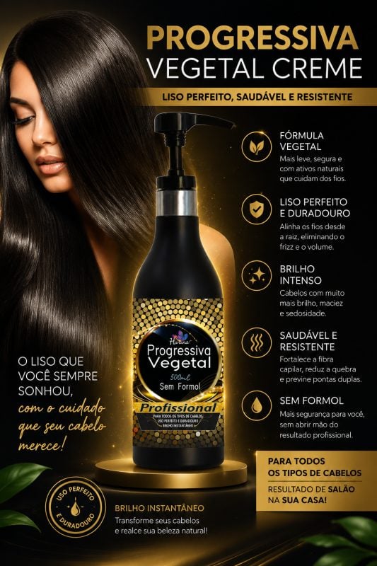 Progressiva Vegetal Havana- Seu liso perfeito