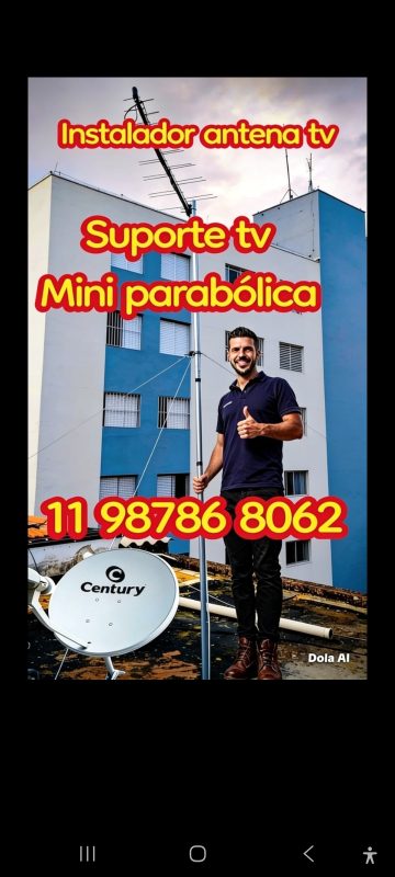 Instalador de antena Vila Formosa 1198786 8062 antenista Vila Formosa instala suporte TV