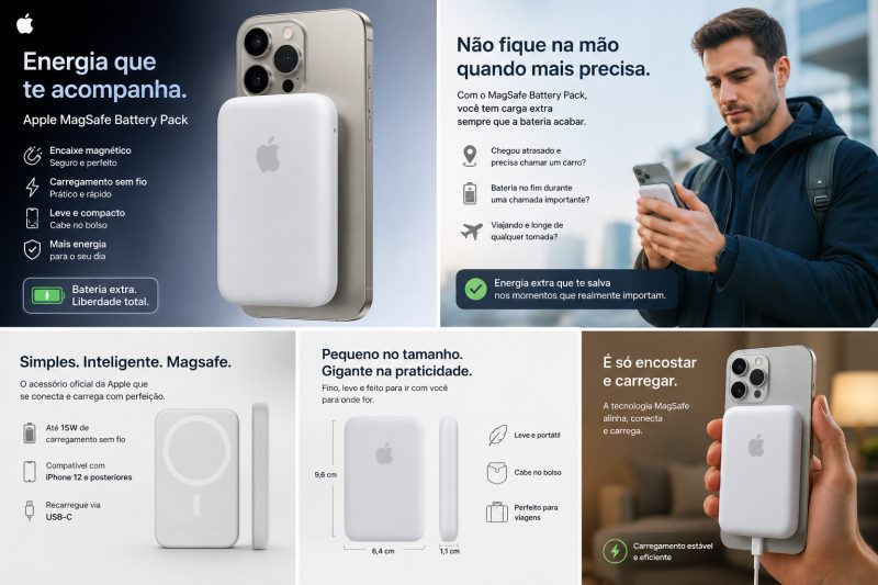 Bateria PowerBang MagSafe Apple