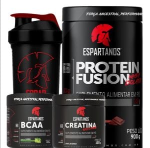 Kit Whey Protein Fusion + Bcaa + Creatina + Shaker — foto 5