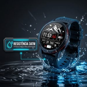 Smartwatch Kron WearZone GPS Integrado Tela AMOLED 3ATM Bateria 7 Dias Strava Android iPho — foto 14