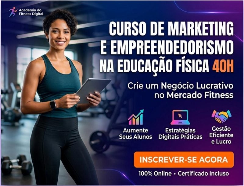 Curso de Marketing e Empreendorismo na Educação Física 40h