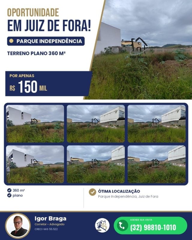 Terreno para Venda em Juiz de Fora, Parque Independência