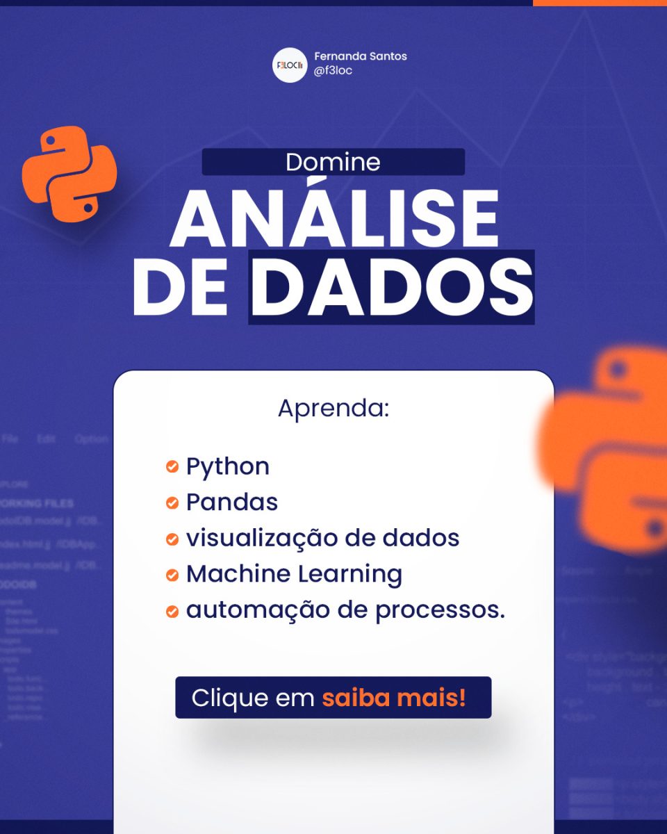 Formação Análise de dados com python — foto 2