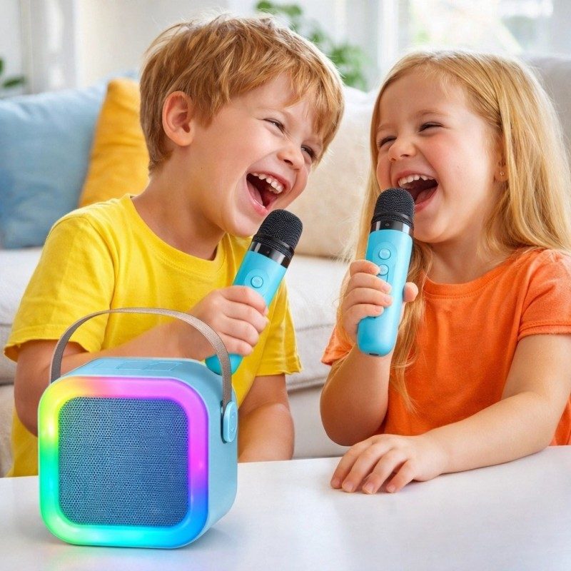 Caixa De Som Com 1 Microfone Karaokê — foto 2