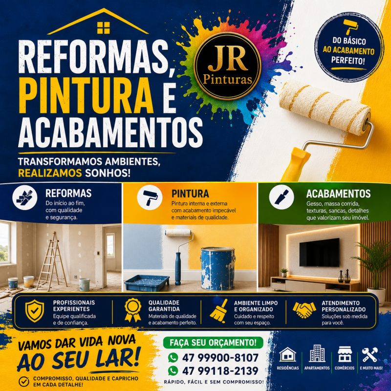 Renove Seu Imòvel Com Nossos Serviços De Pinturas De Alta Qualidade, Com Cores Vibrantes