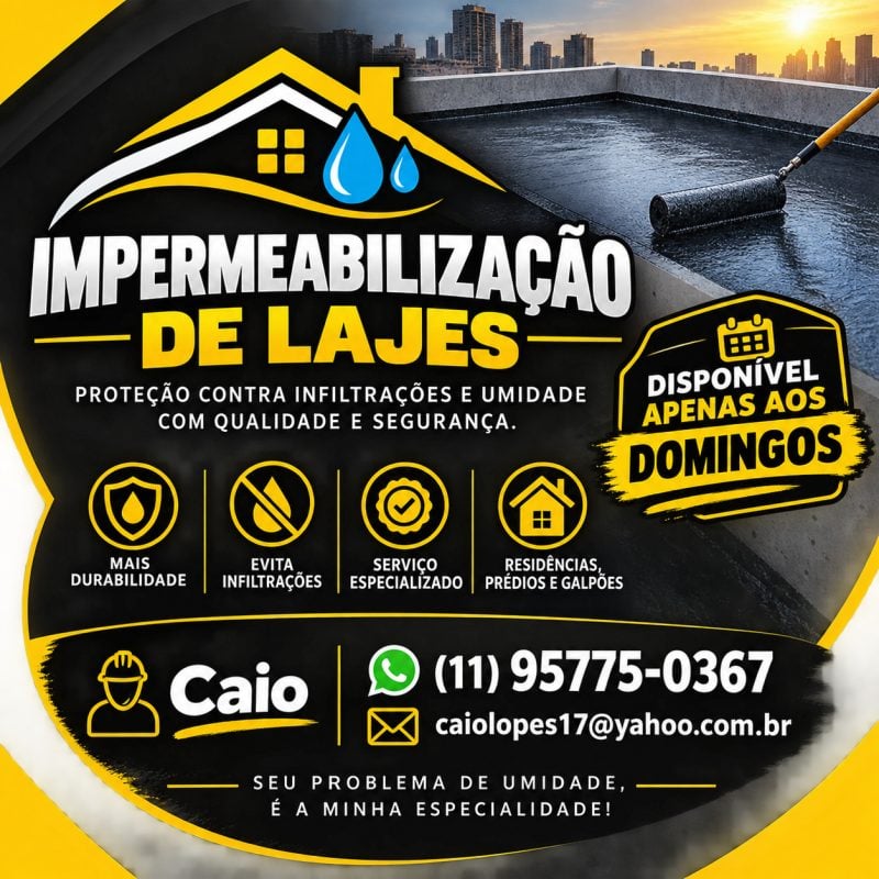 Especialista Em Impermeabilização Lajes E Infiltrações Por Capilaridade