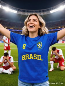 Camiseta Feminina Brasil Copa Camisa Torcedor 100% Algodão — foto 7
